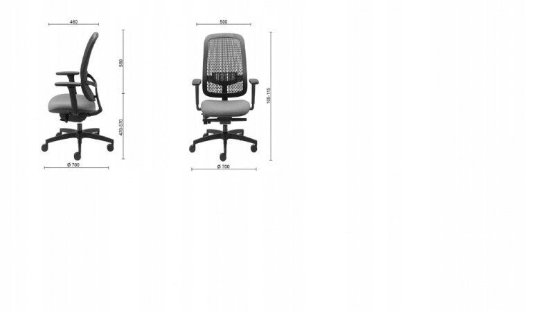 Office chair Skiatos OFFICE PRODUCTS black Packaging status original
