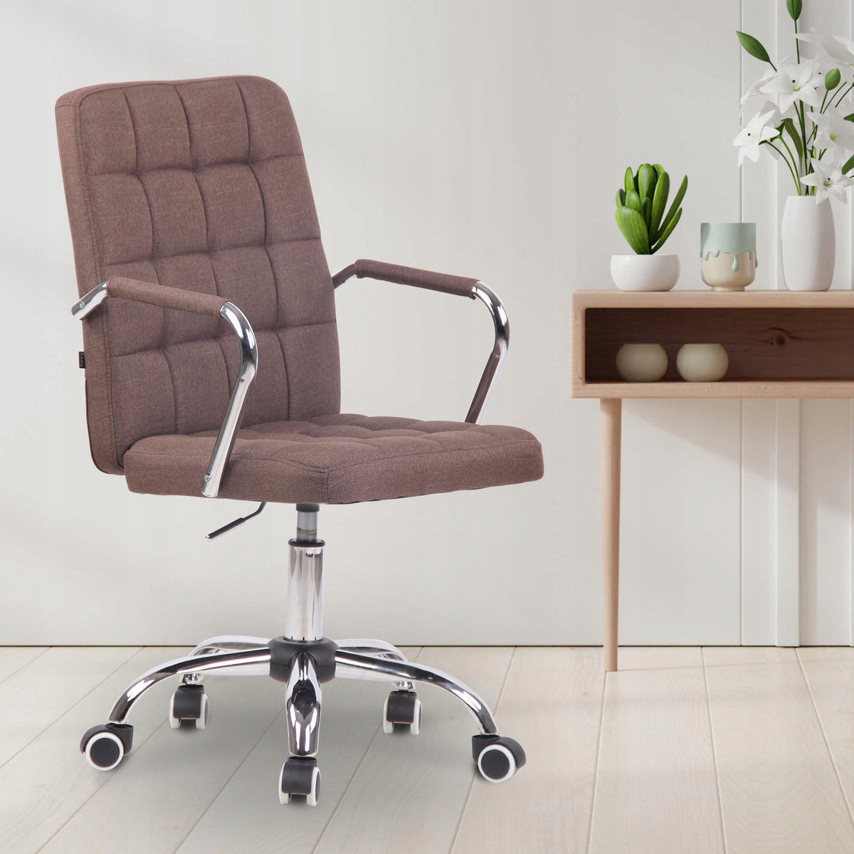 Office chair Terni fabric, brown Packaging status original