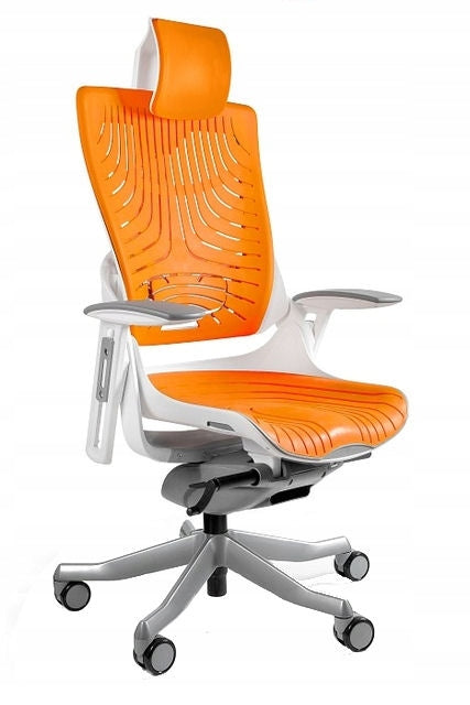 Office chair WAU 2 elastomer orange UNIQUE / MEETS NEW STANDARDS