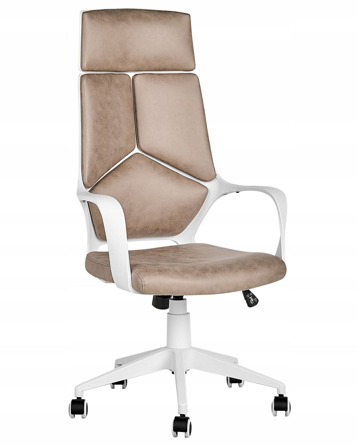 Office chair adjustable suede eco-friendly sand beige