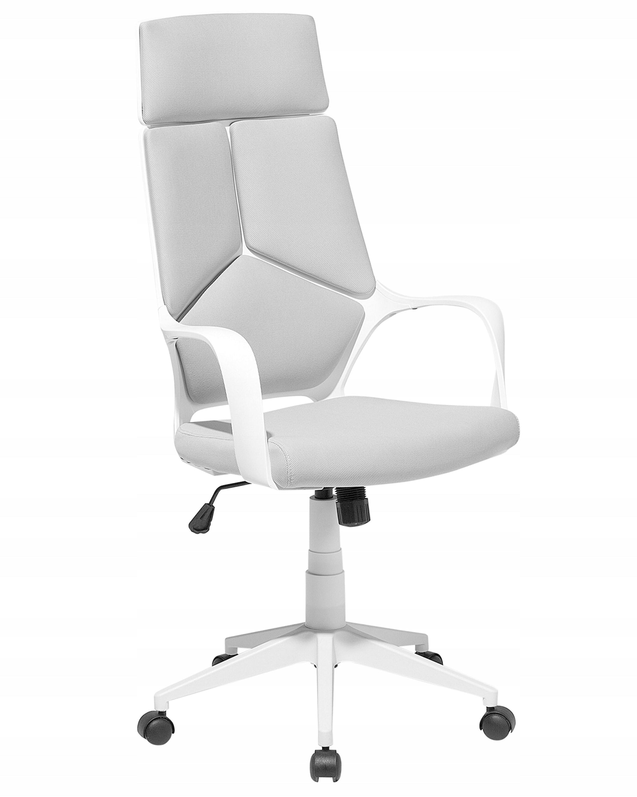 Office chair adjustable wheels grey
