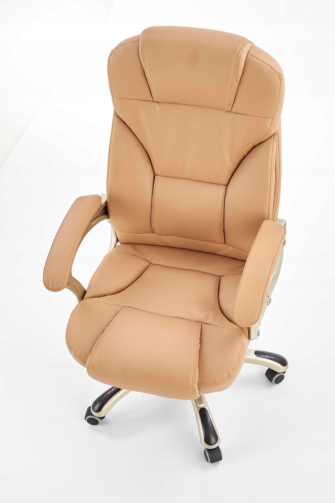 Office chair beige faux leather up to 136 kg Salir Manufacturer code Salir fotel beżowy