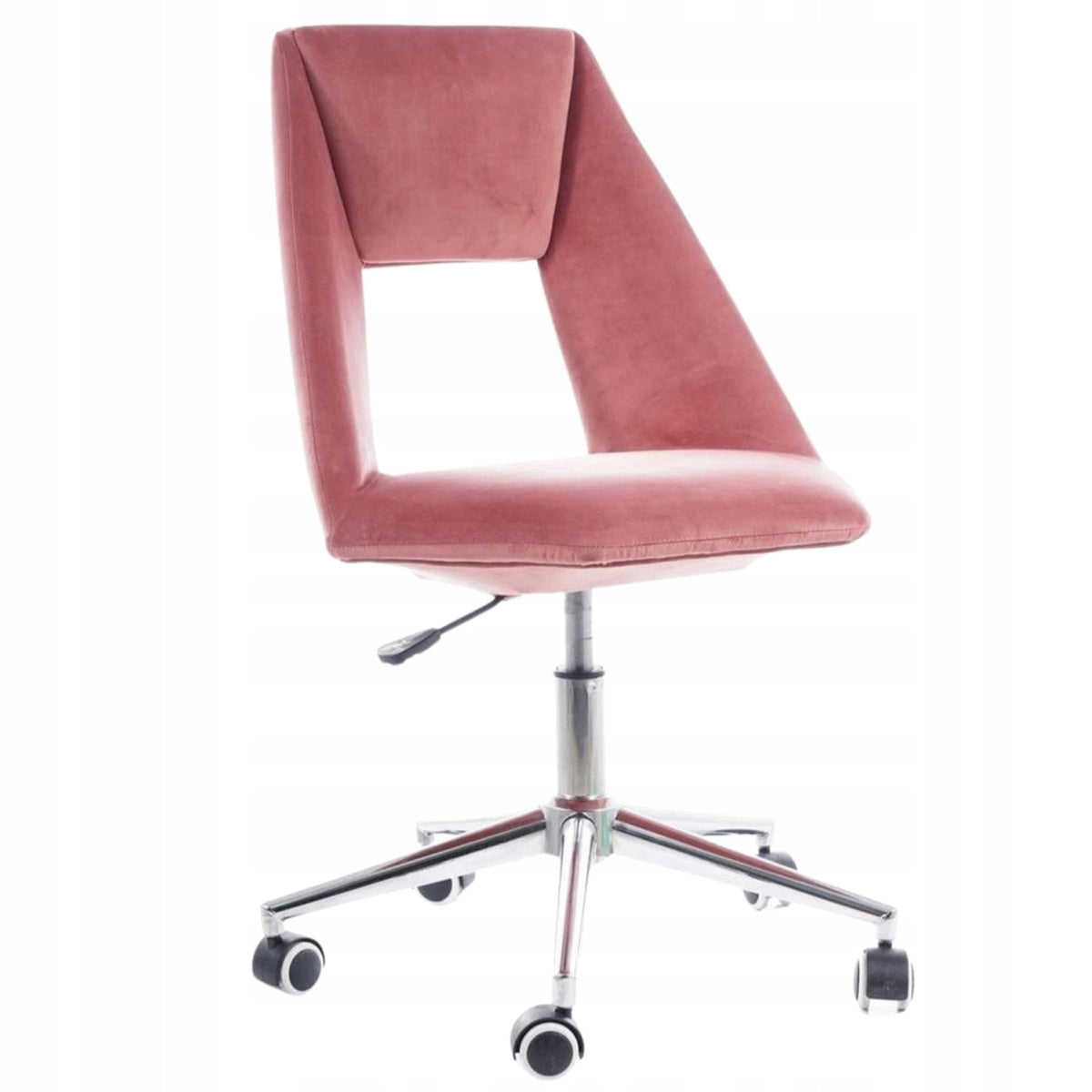 Office chair, desk swivel chair pink velour for children PAX