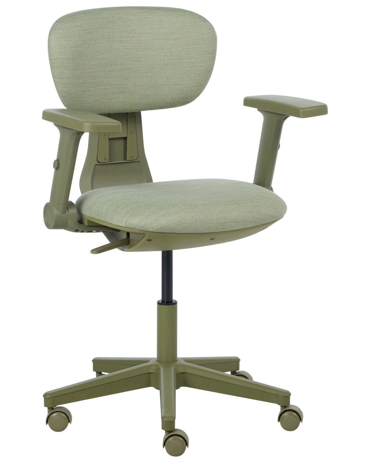 Office chair ergonomic adjustable backrest green