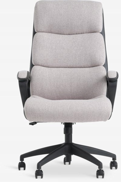 Office chair ergonomic grey eco leather Furniture depth 75 cm