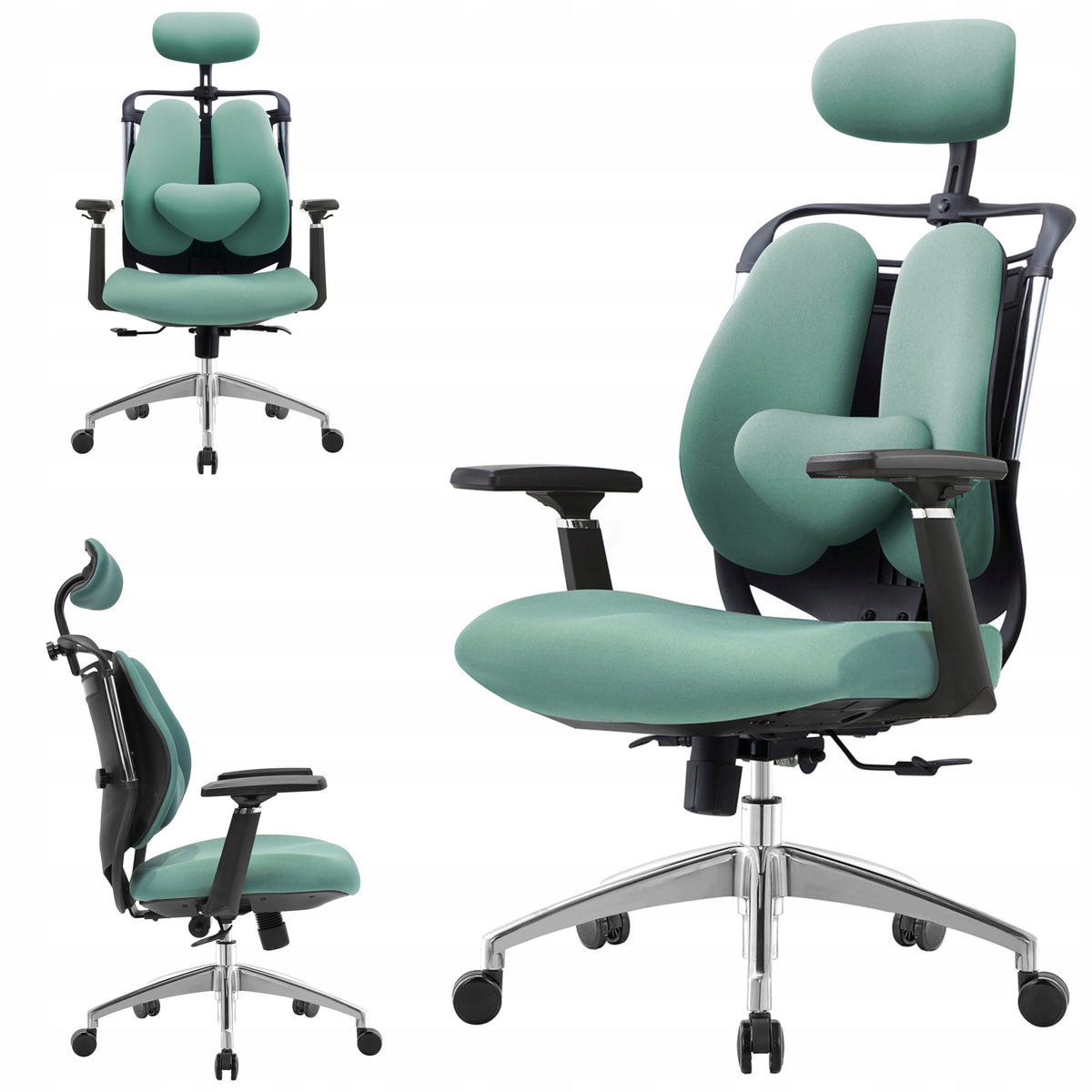 Office chair ergonomic office Green office chair Spłenia BHP