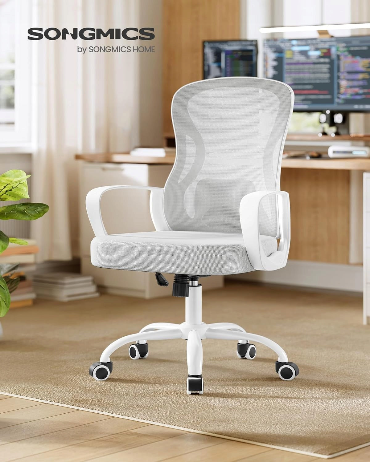 Office chair folding armrests with mesh upholstery ergonomic Manufacturer code OBN043GD02