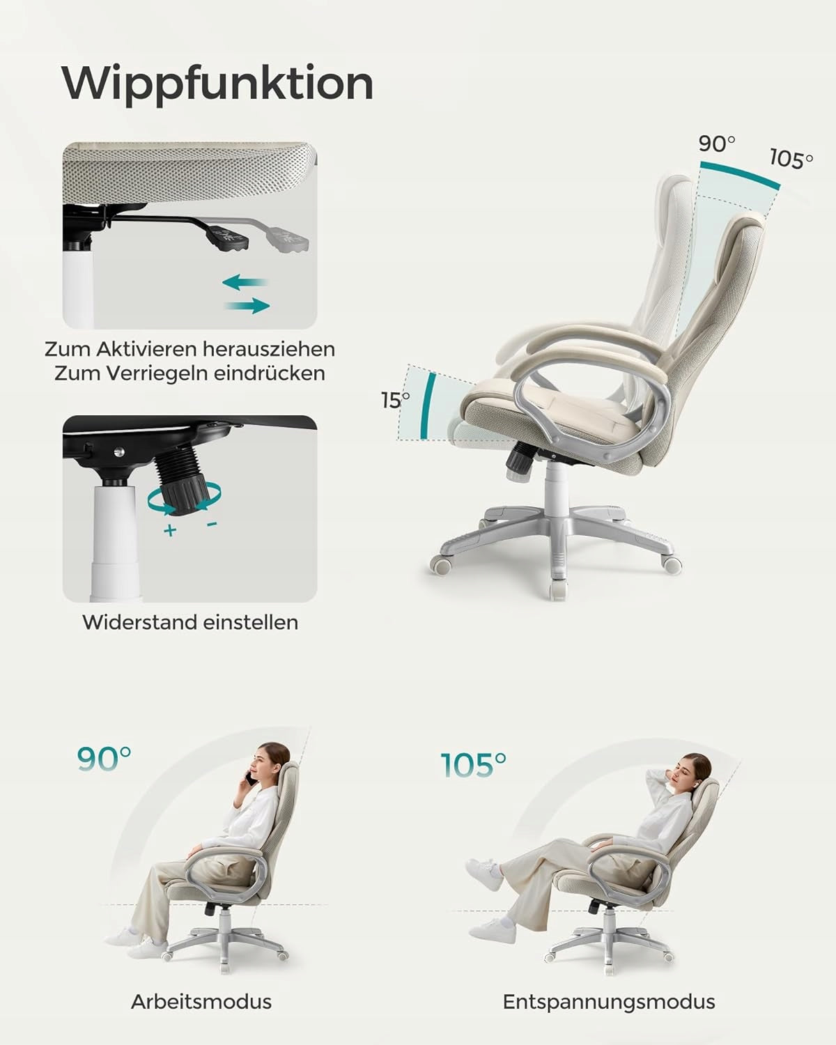 Office chair, gaming chair, ergonomic director's chair, swivel Manufacturer code OBG022W01