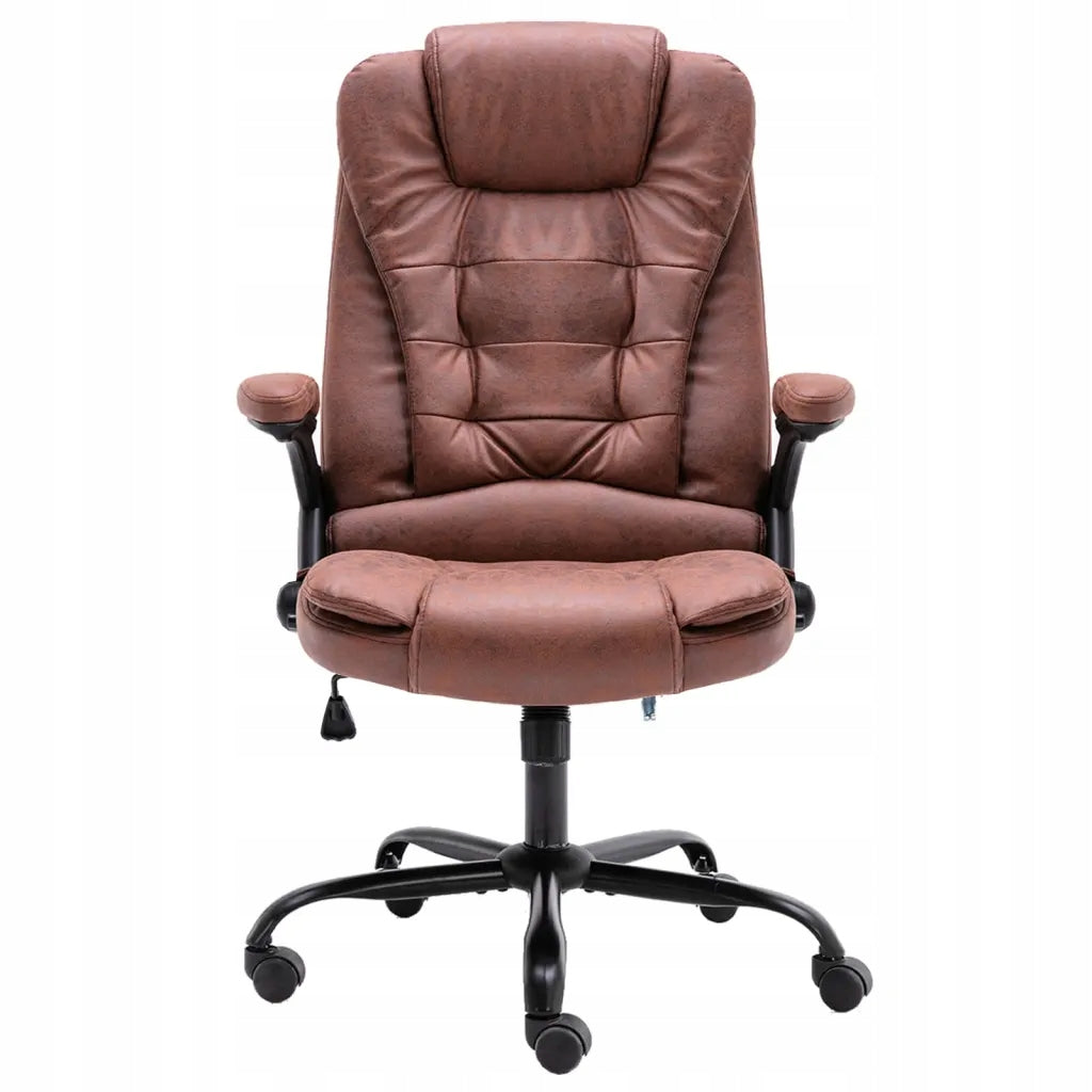 Office chair, light brown, upholstered in faux suede leather Brand VidaXL