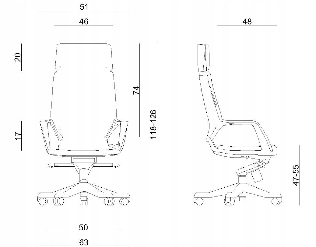 Office chair office APOLLO HIGH BACKREST Brand Unique