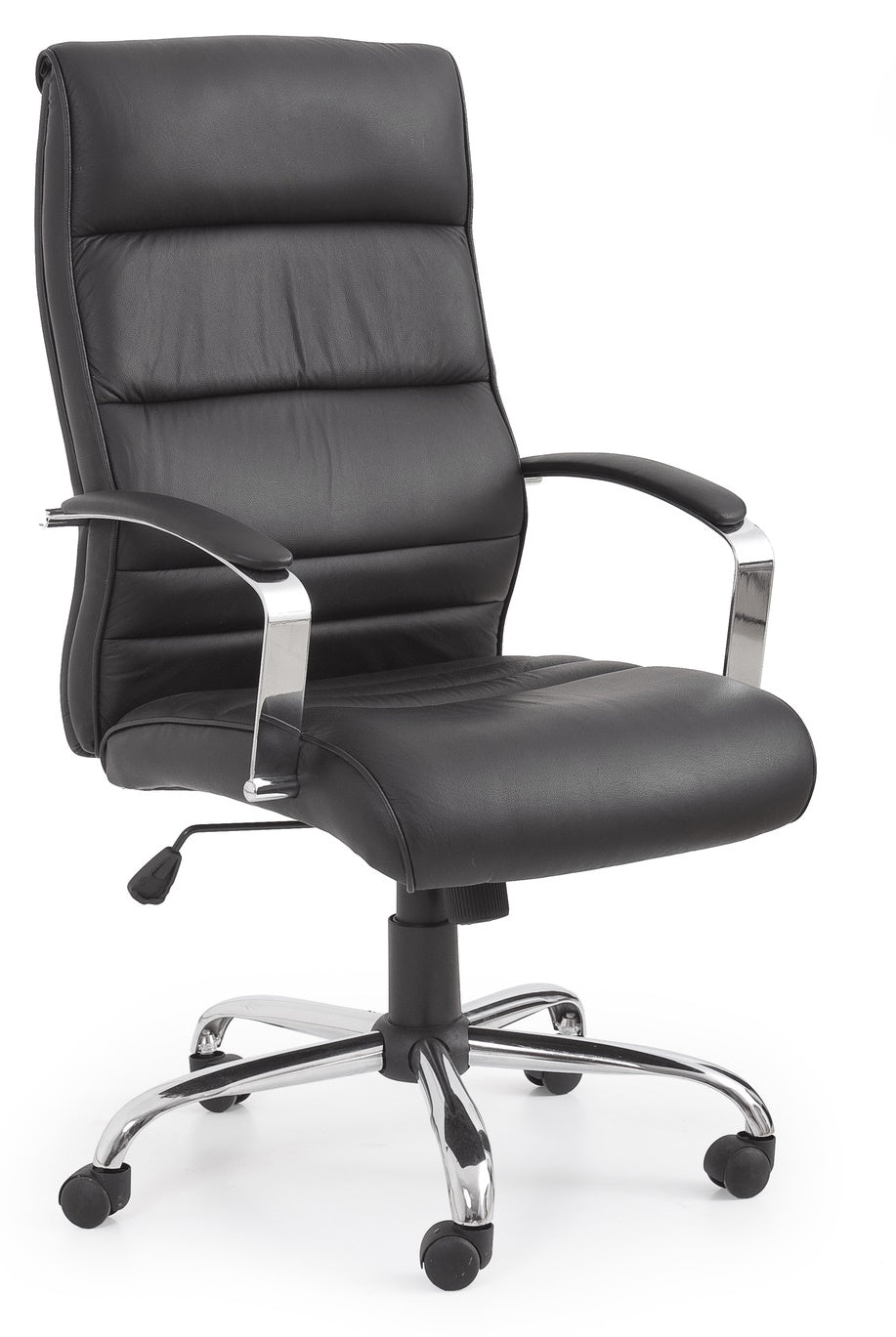Office chair office TEXAS black leather / pvc TILT swivel Brand Halmar