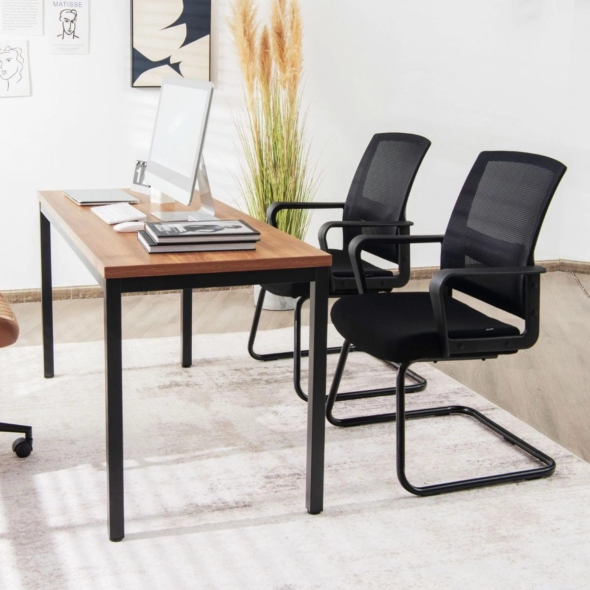 Office chair on skids Costway set of 2 pieces 94 x 57 x 54,5 cm Brand Costway
