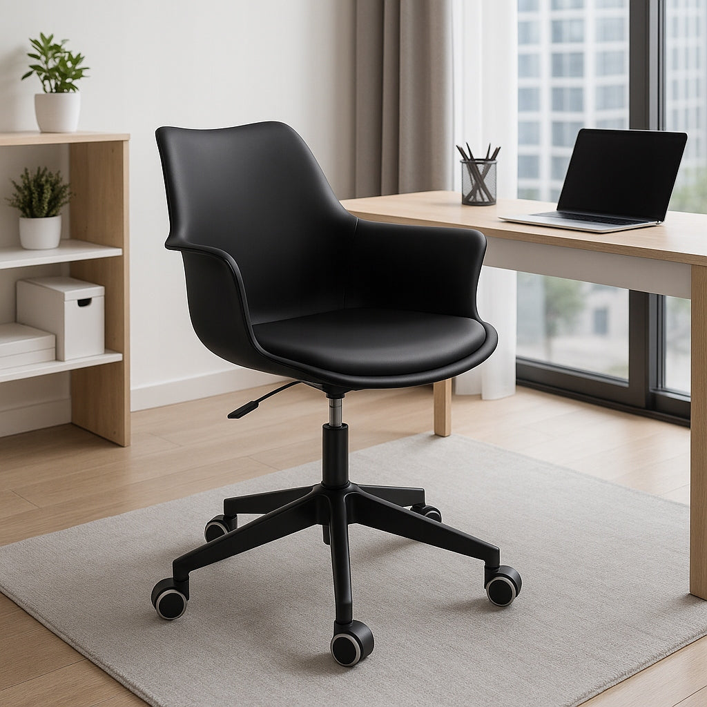 Office chair on wheels SWIVEL desk chair INEZ profiled JUMIhome Brand Jumi
