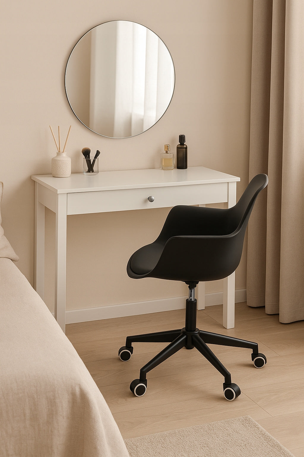 Office chair on wheels SWIVEL desk chair INEZ profiled JUMIhome Manufacturer code CM-333857