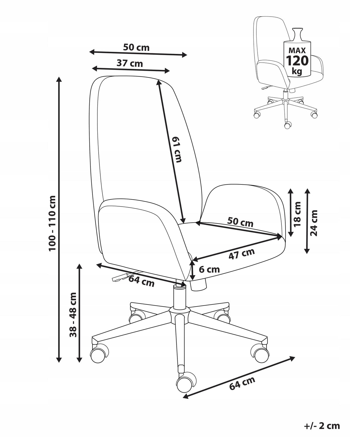 Office chair swivel boucle white Medical device no