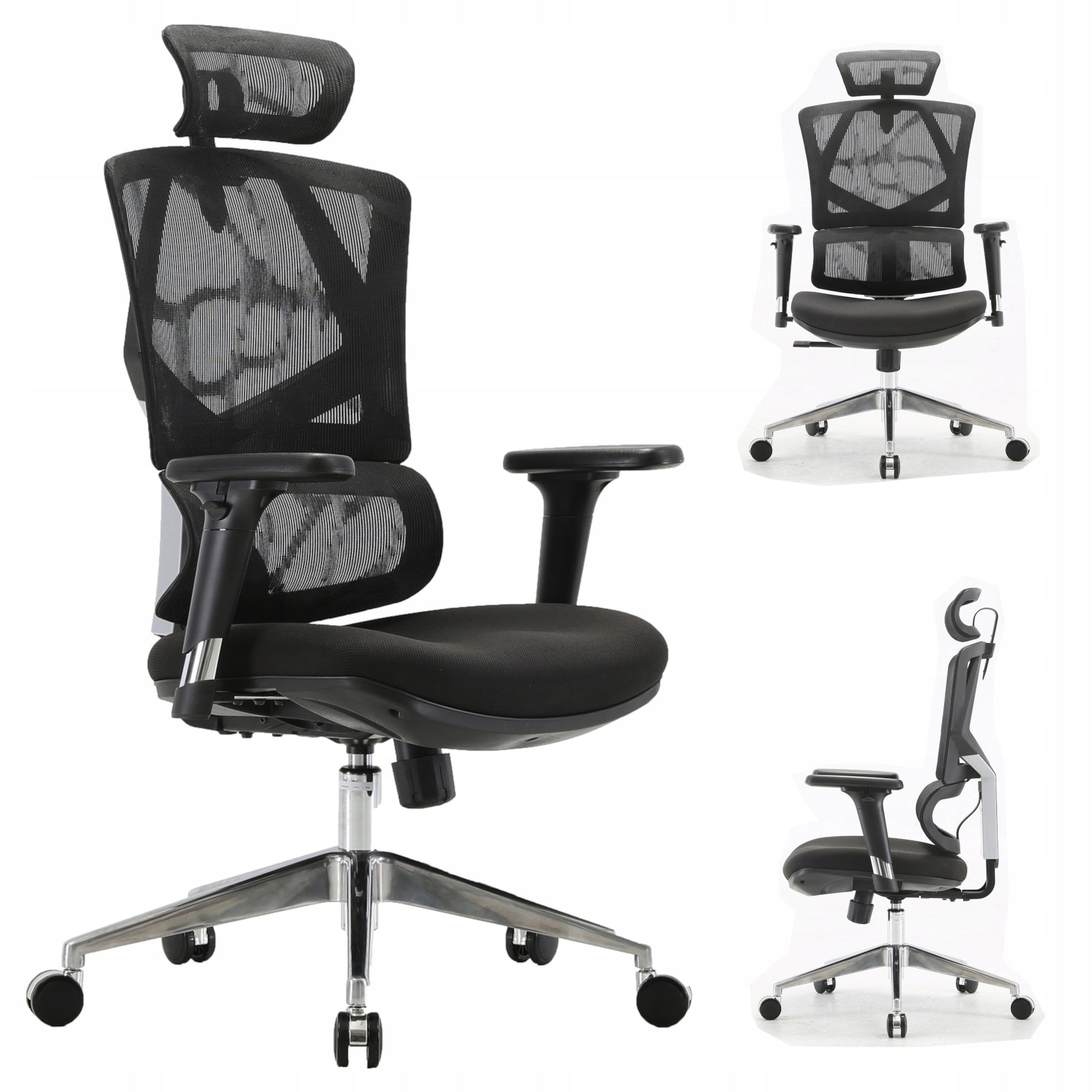 Office chair swivel chair black ergonomic adjustable health and safety 150KG M90