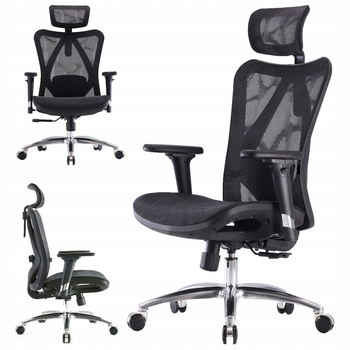 Office chair swivel chair ergonomic black BHP mesh M57