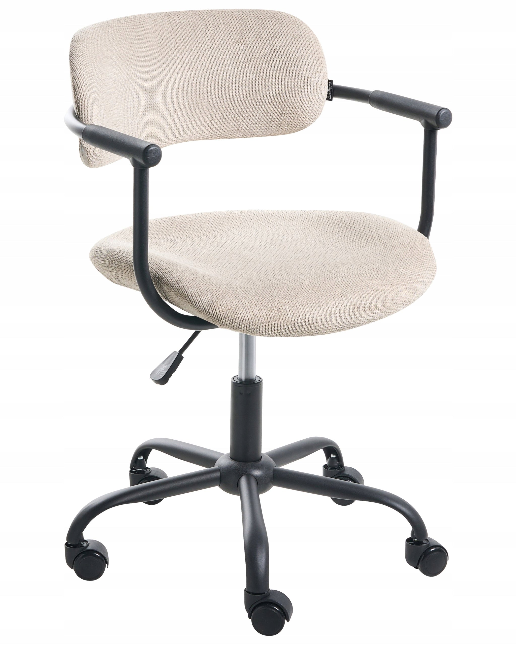 Office chair swivel height adjustment beige