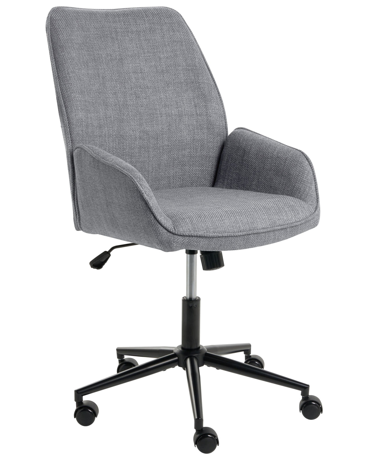 Office chair swivel height adjustment dark gray