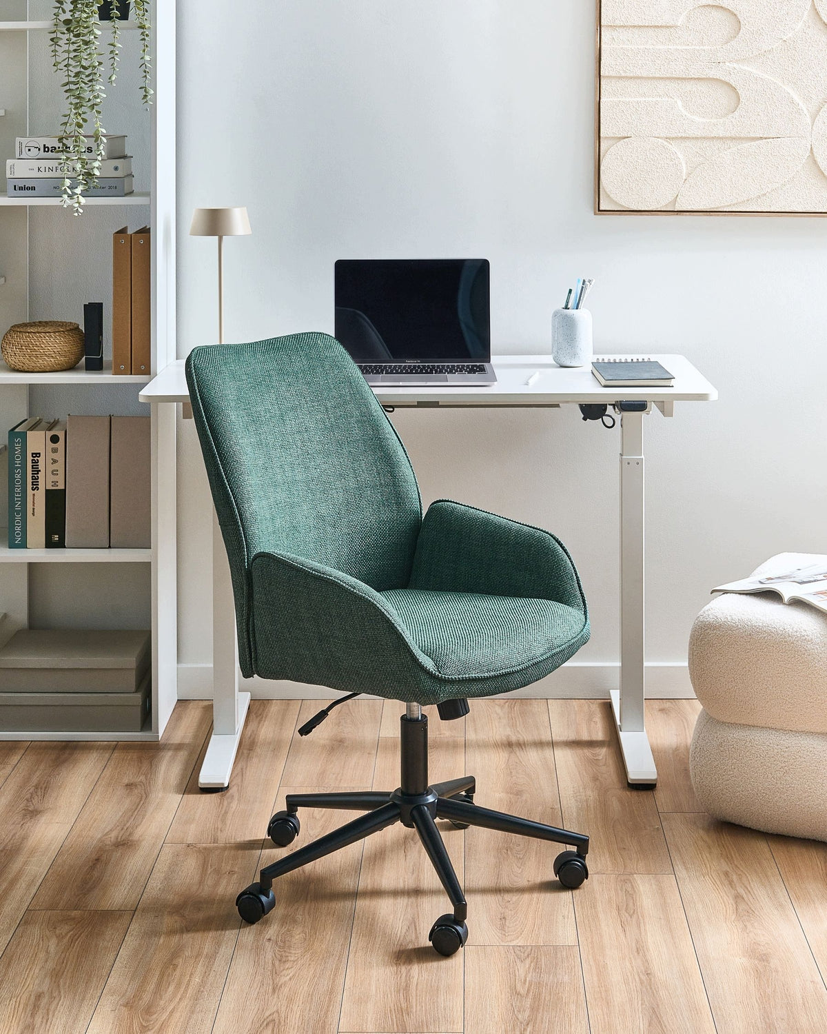 Office chair swivel height adjustment dark green Packaging status original