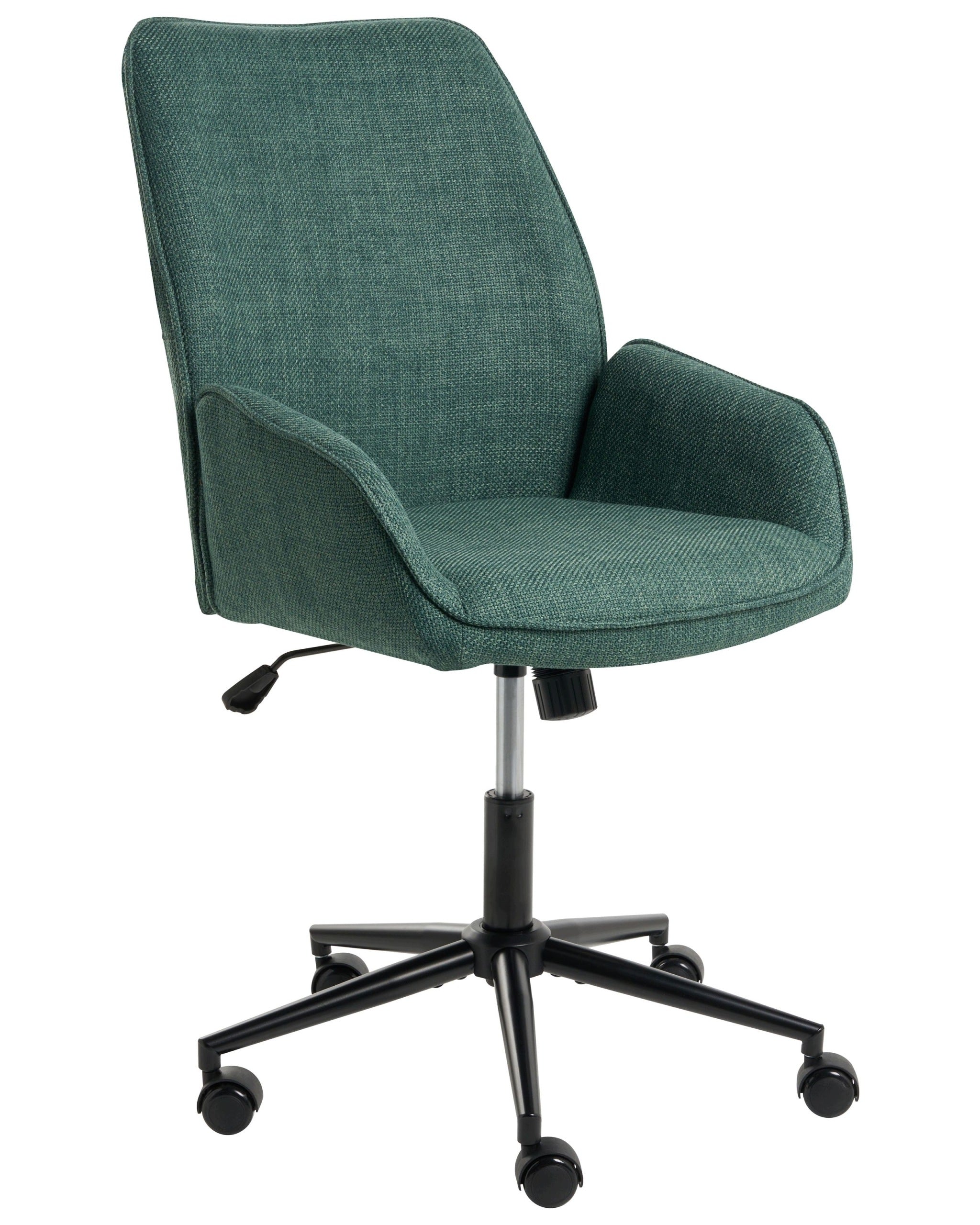 Office chair swivel height adjustment dark green