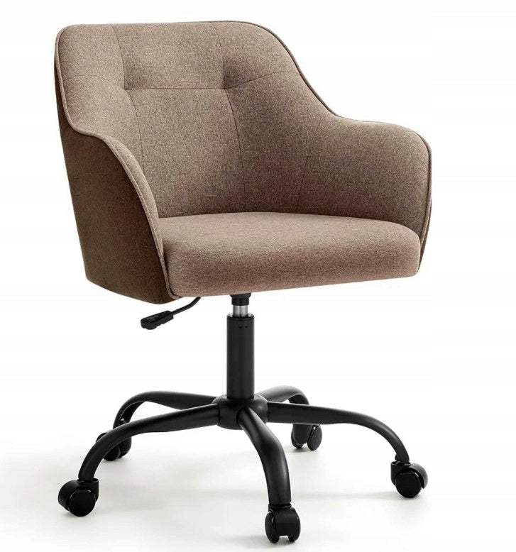 Office chair swivel height adjustment load capacity up to 110 kg brown