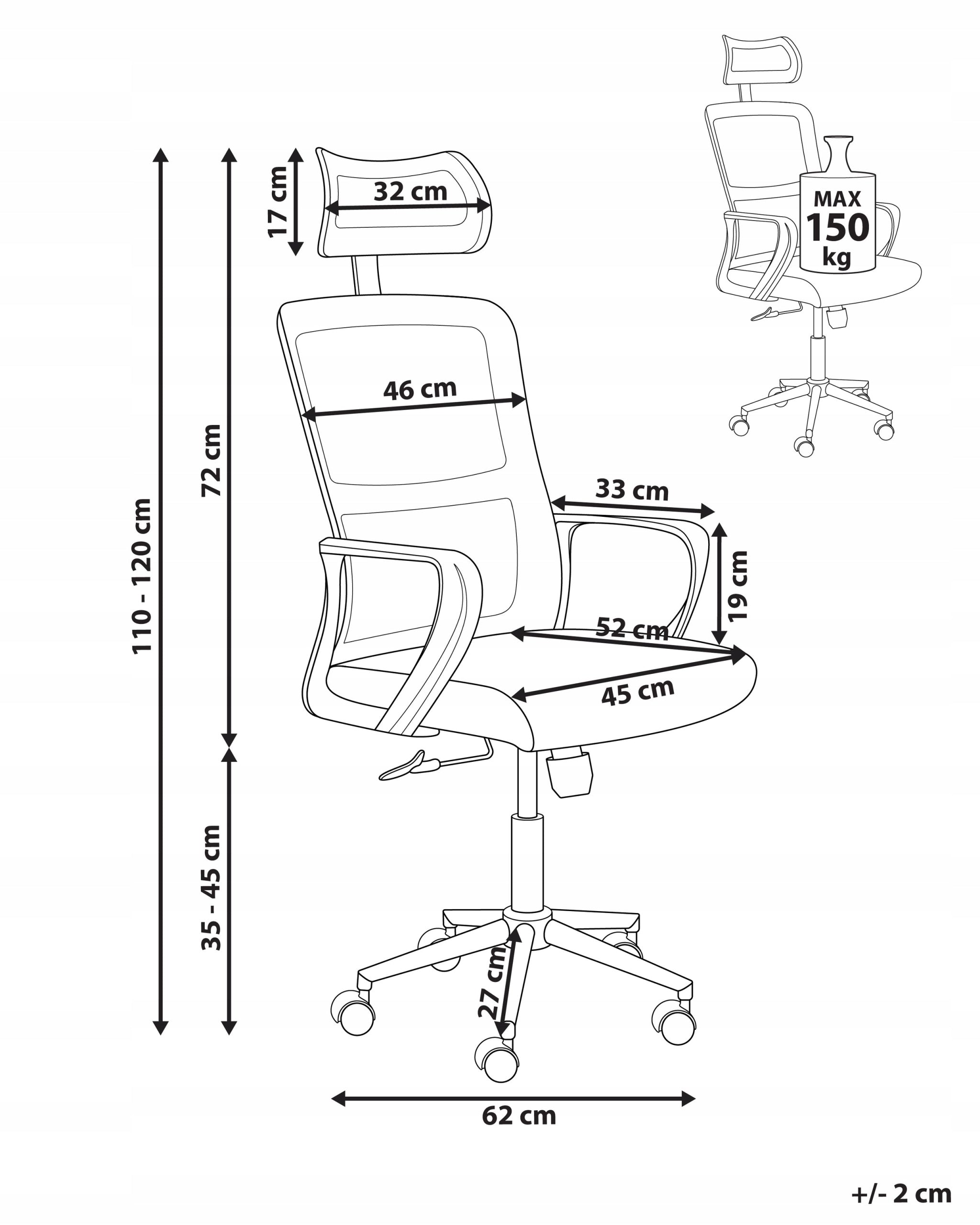 Office chair swivel net adjustable blue Medical device no