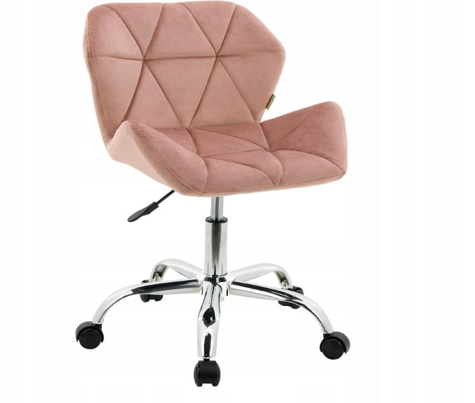 Office chair velvet swivel powder pink 360° GLAMOUR for office