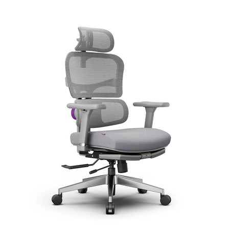 Office chair with Footrest ERGONOMIC 136kg Spacetronik swivel grey Brand Spacetronik