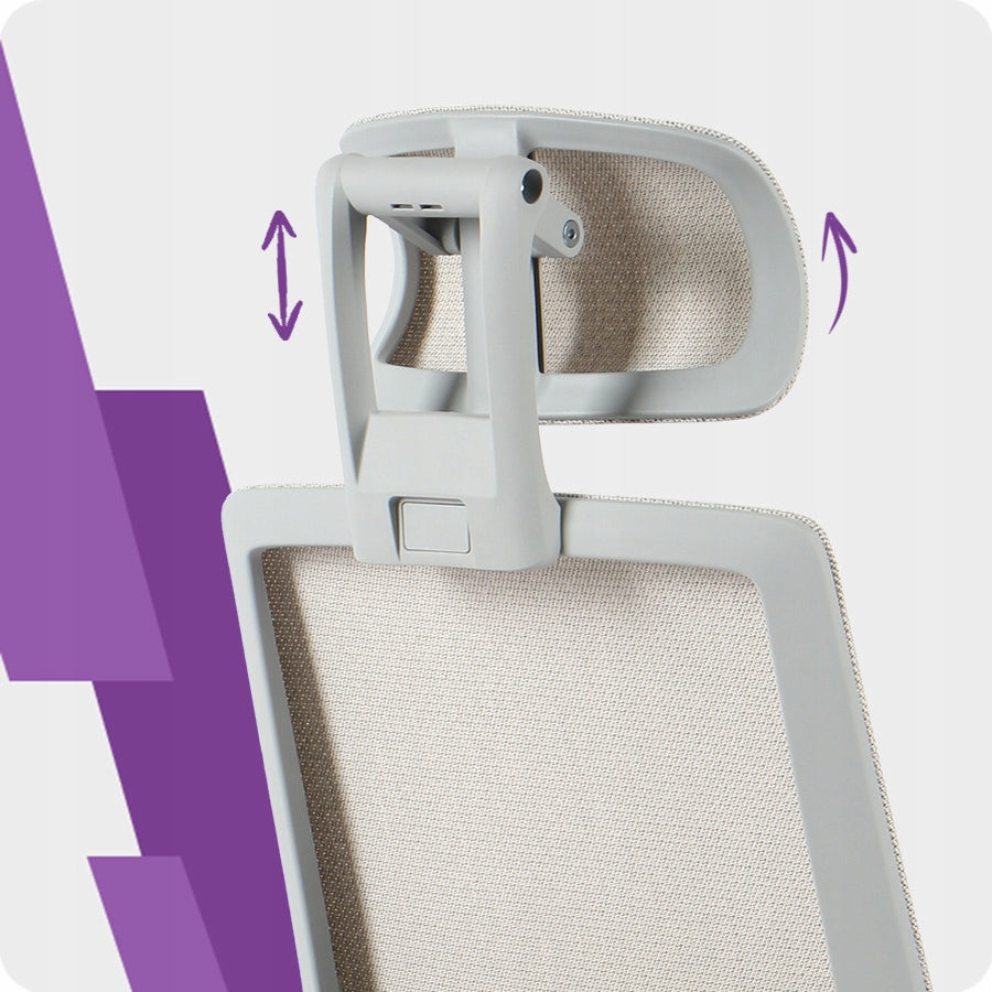 Office chair with Footrest Swivel ERGONOMIC Spacetronik white Manufacturer code SPC-ALBERT-04