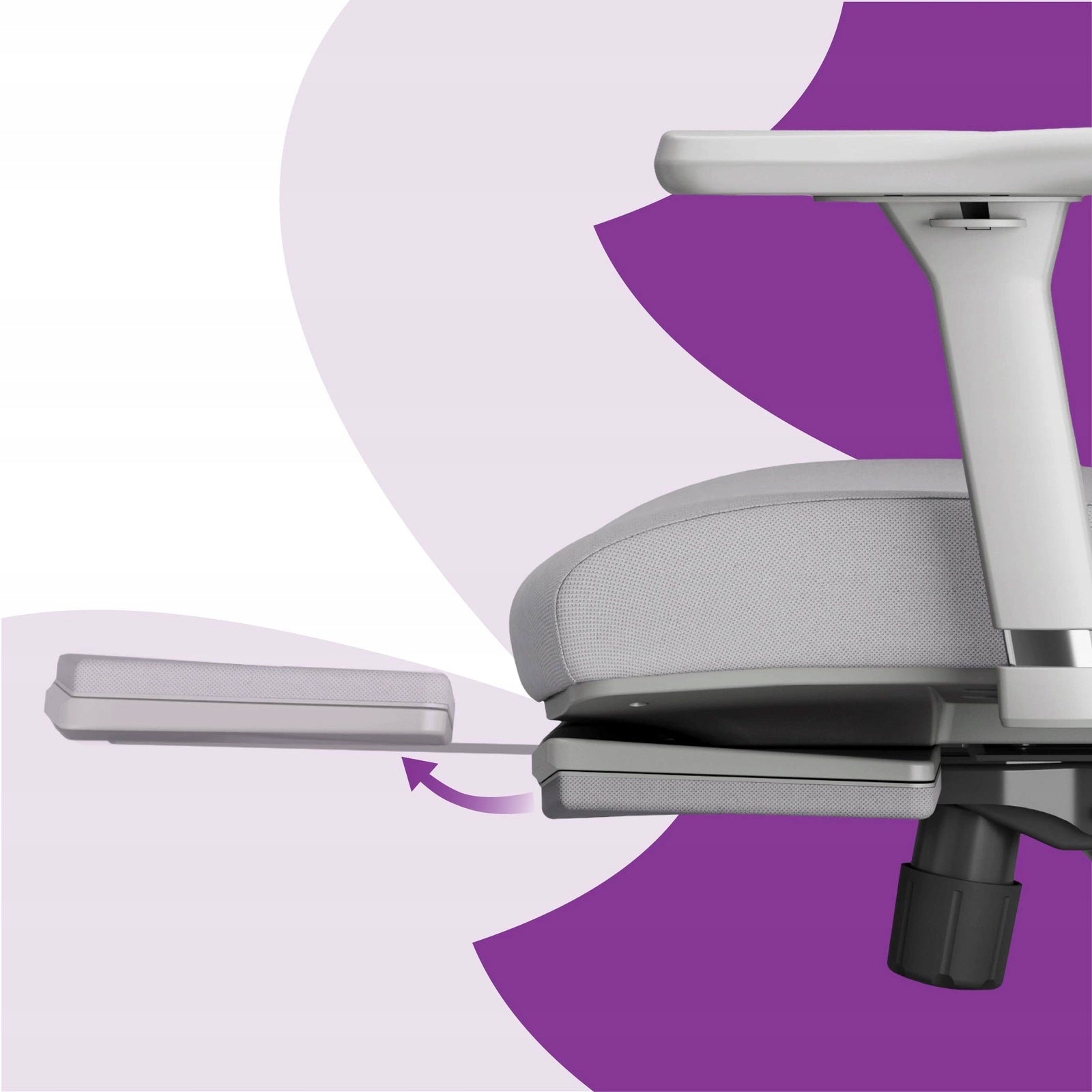 Office chair with ergonomic footrest 136 kg Spacetronik swivel grey Brand Spacetronik