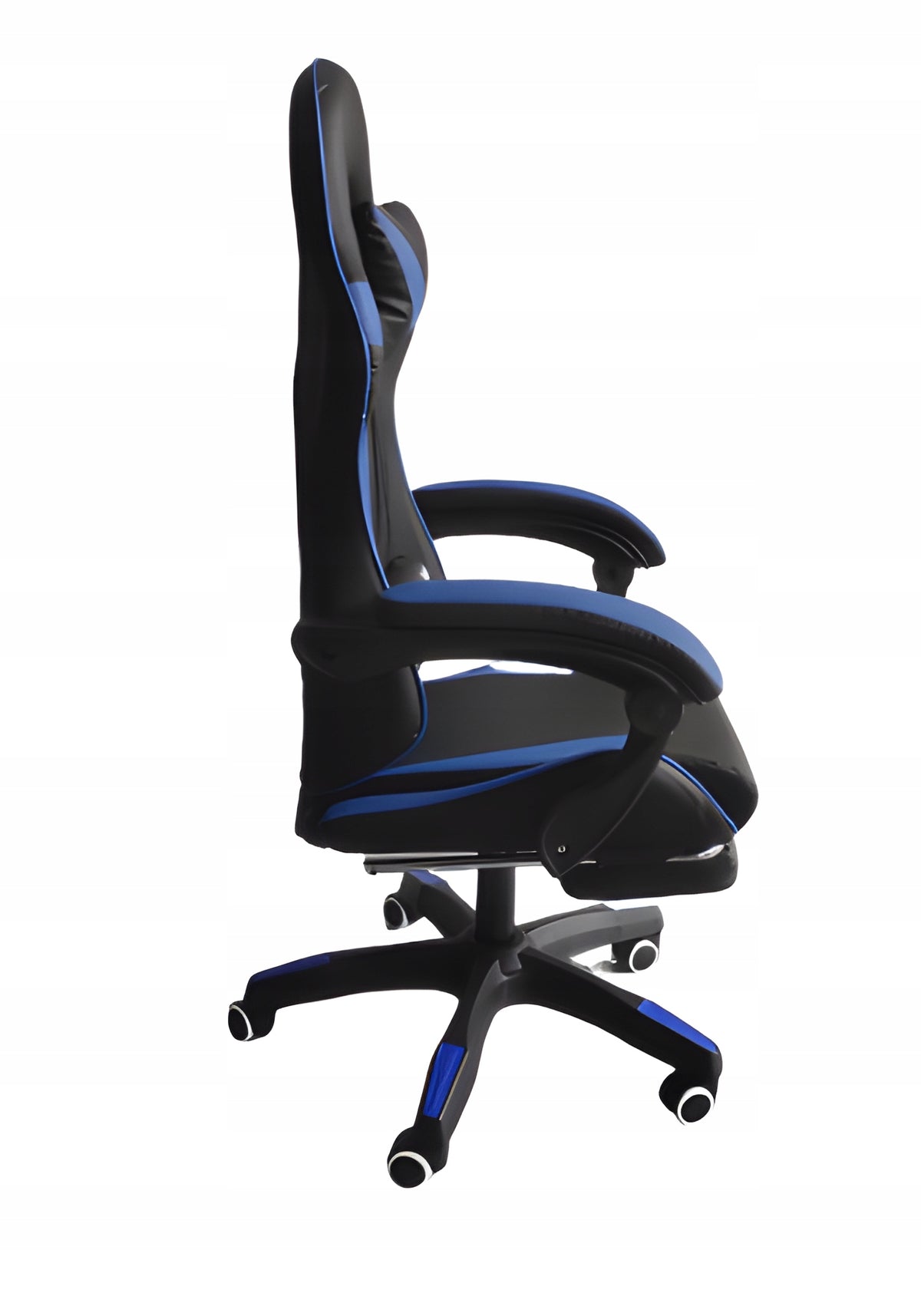 Office chair with footrest COYOTE black - blue Brand no brand