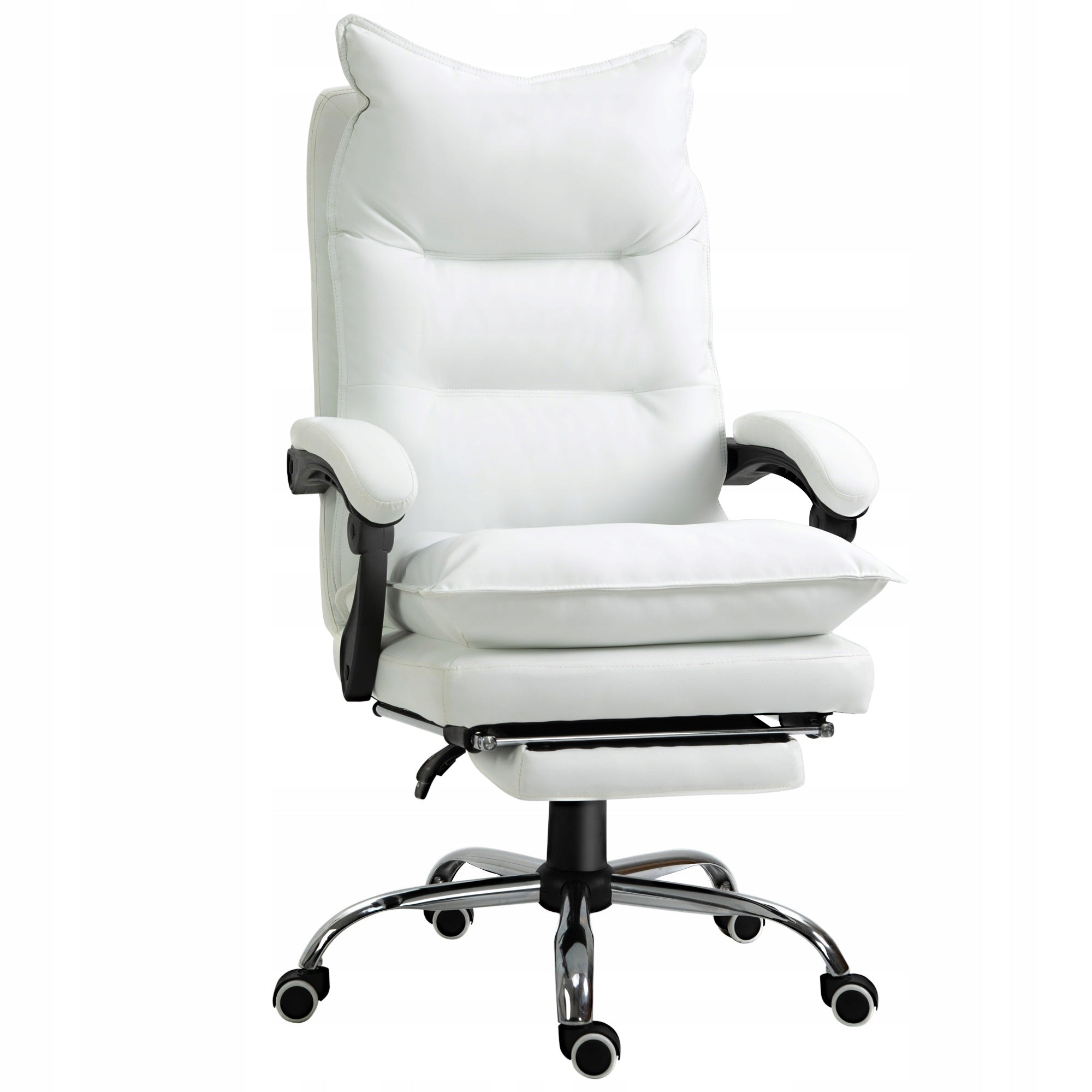 Office chair with footrest, faux s office chair backrest