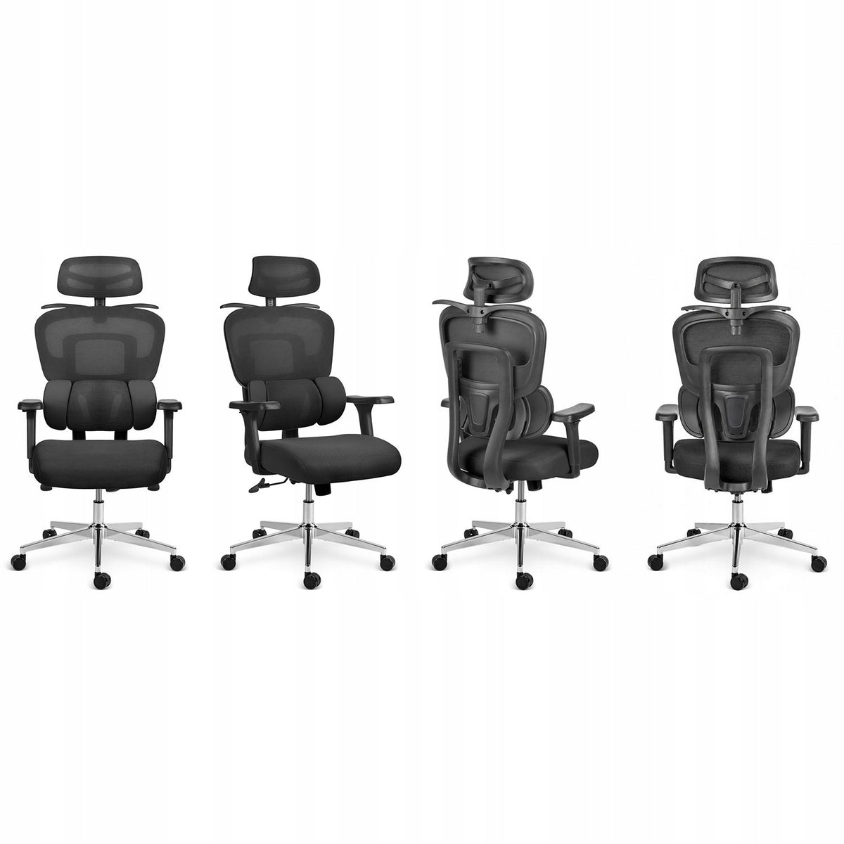 Office chair with microgrid Sofotel Talin - black Brand Sofotel