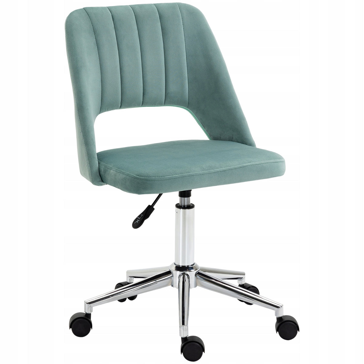 Office chair without armrests, adjustable, green,2026