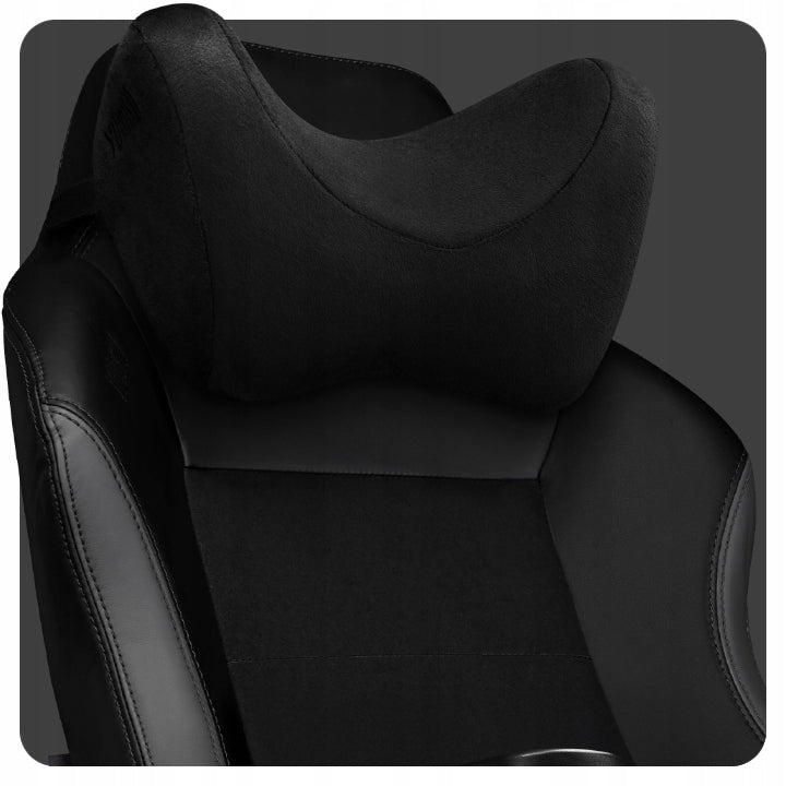 Office computer chair YUMISU 2051 black Suede fabric inserts Furniture height 127 cm