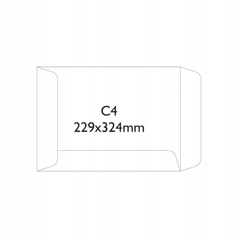 Office envelope C4 format A4 white SK 250 pcs. Color white