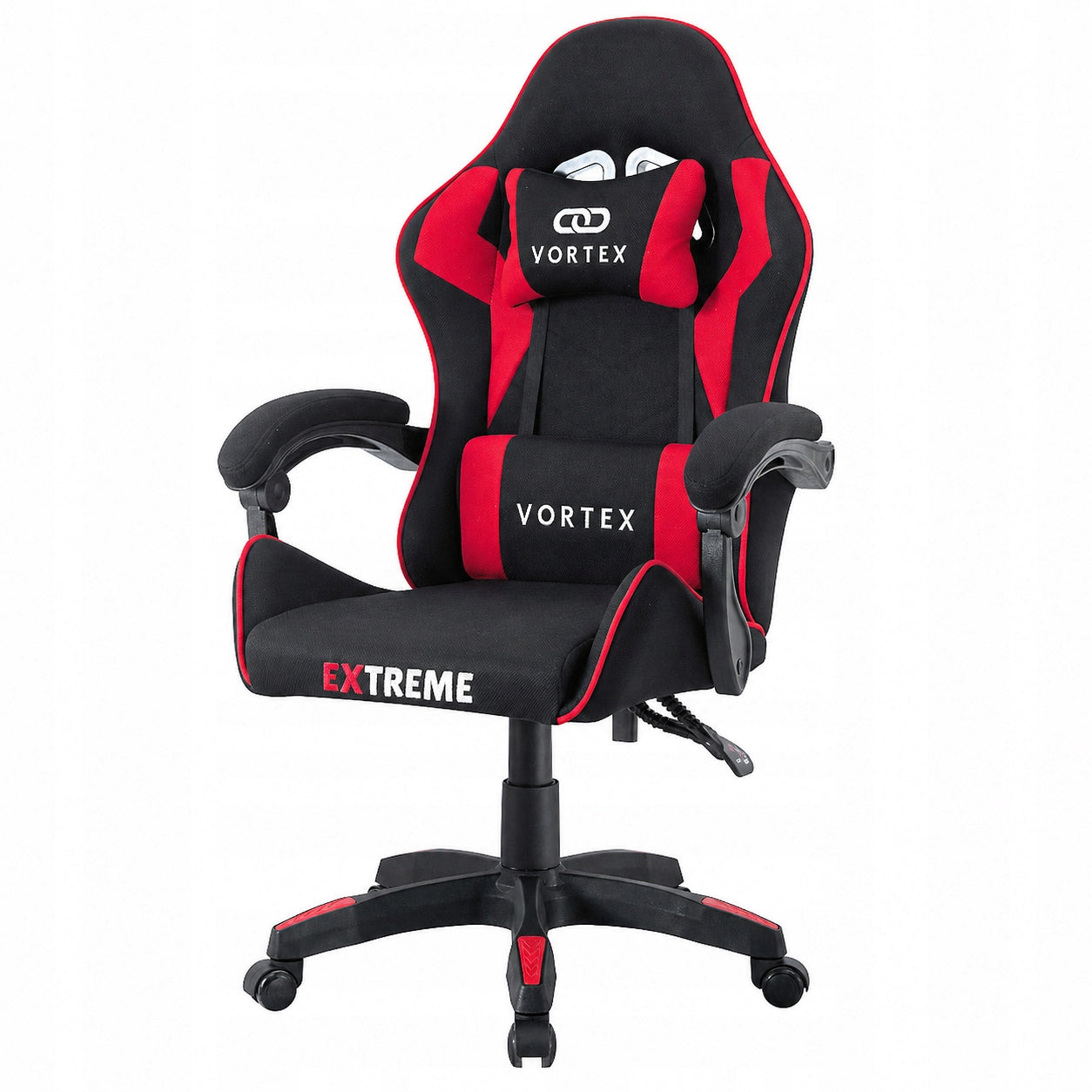 Office gaming chair Extreme Vortex black-red rotating material