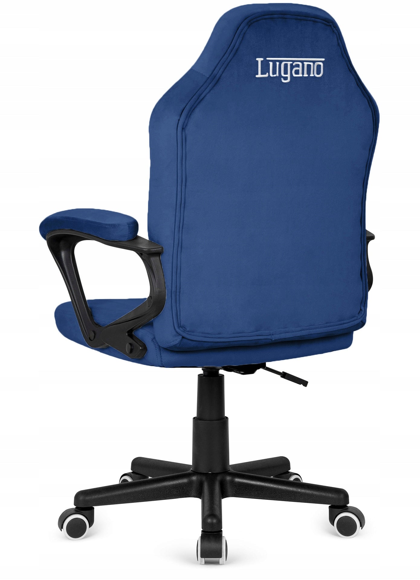 Office gaming swivel chair MARIO desk chair velour blue Model MARIO