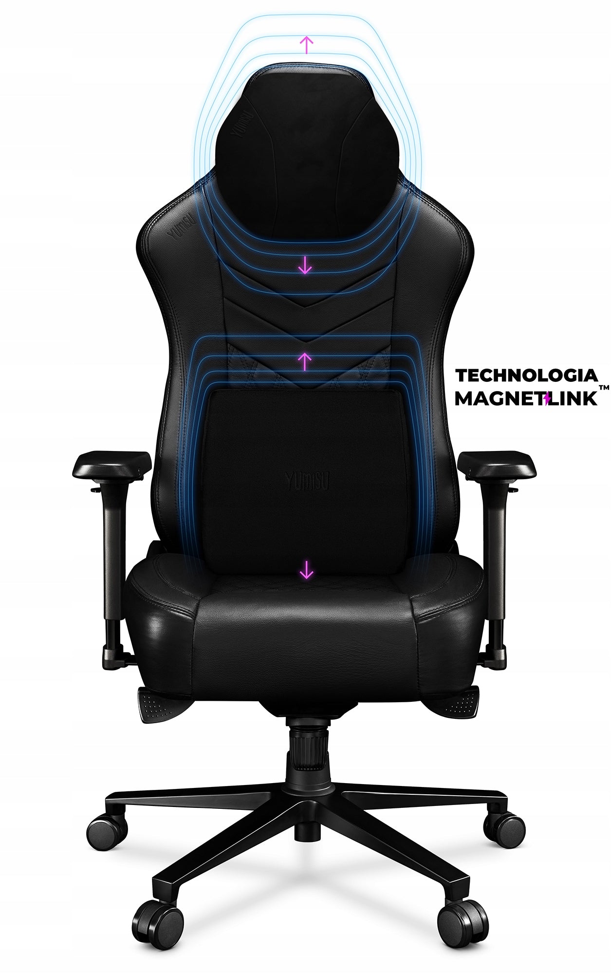 Office swivel bucket gaming chair YUMISU 2053 Real Leather Brand Yumisu