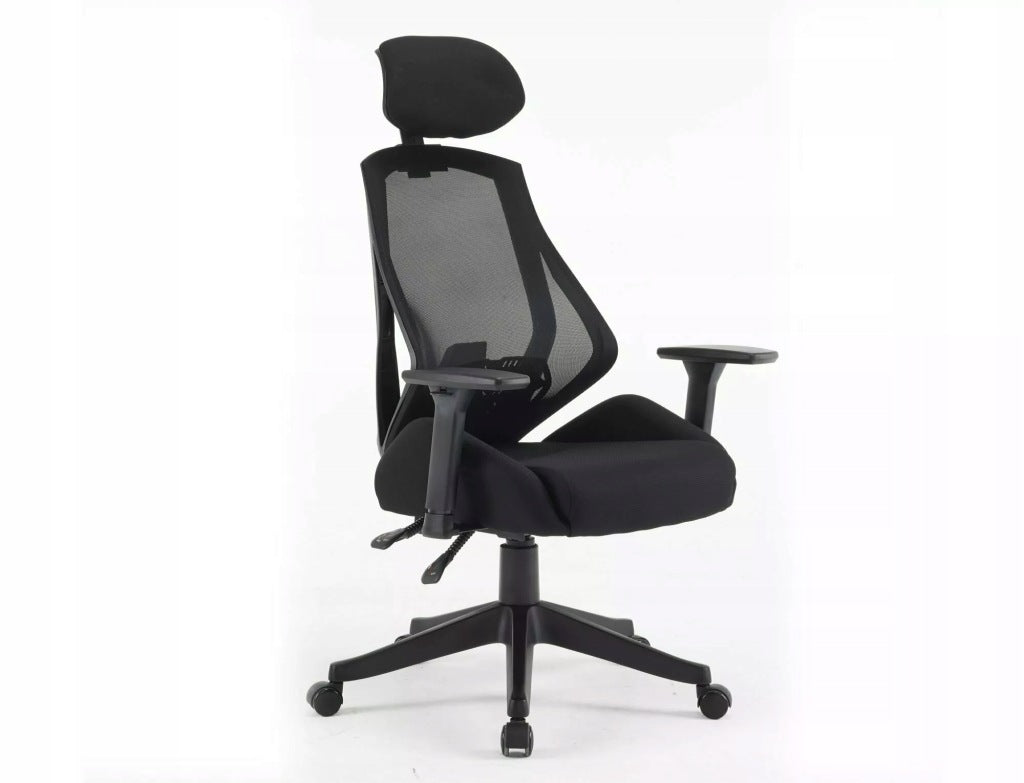 Office swivel chair BHP multiblock with headrest Q-406 M black SIGNAL Manufacturer code OBRQ406MC