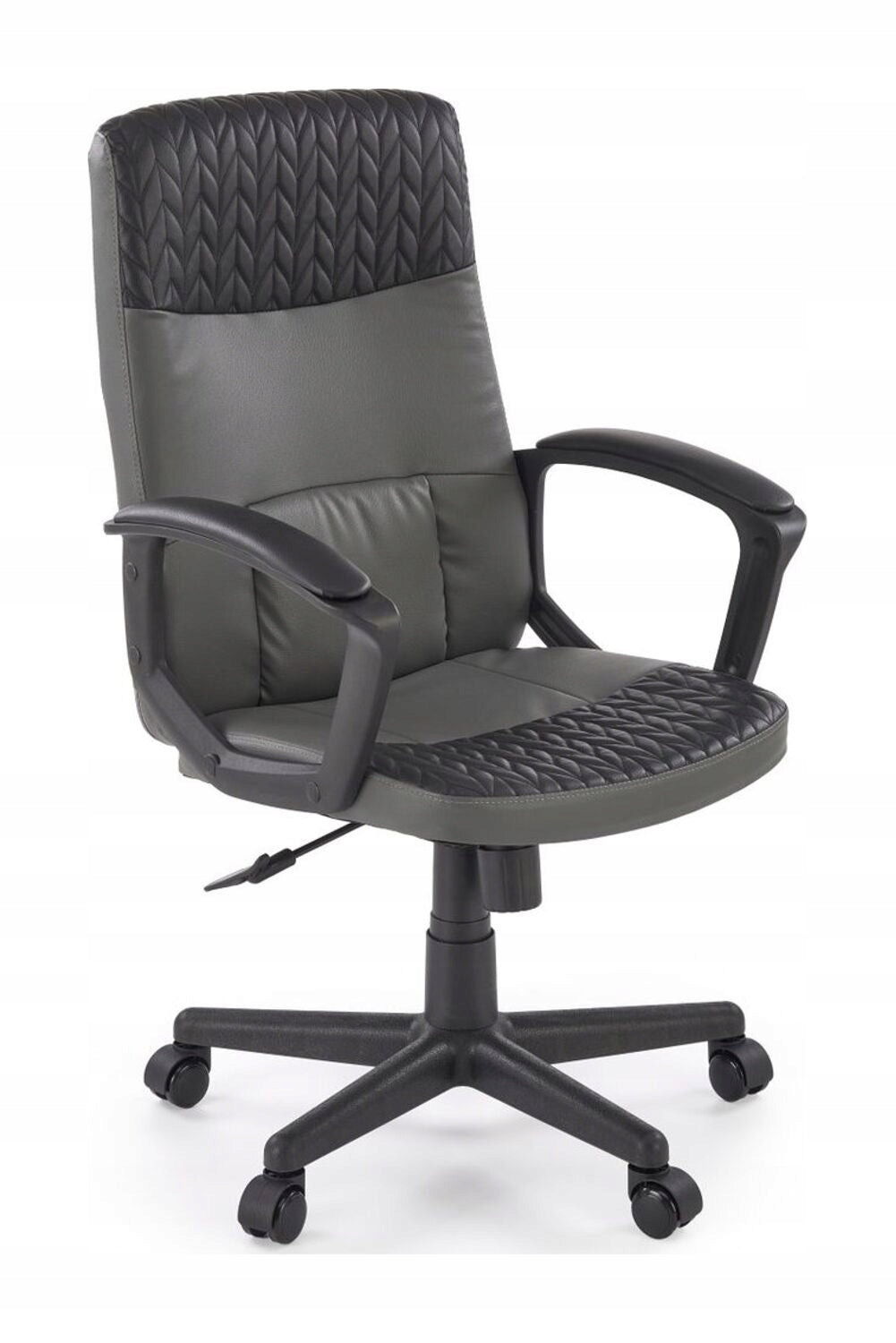 Office swivel chair BJORN black-ash TILT eco leather chair Halmar