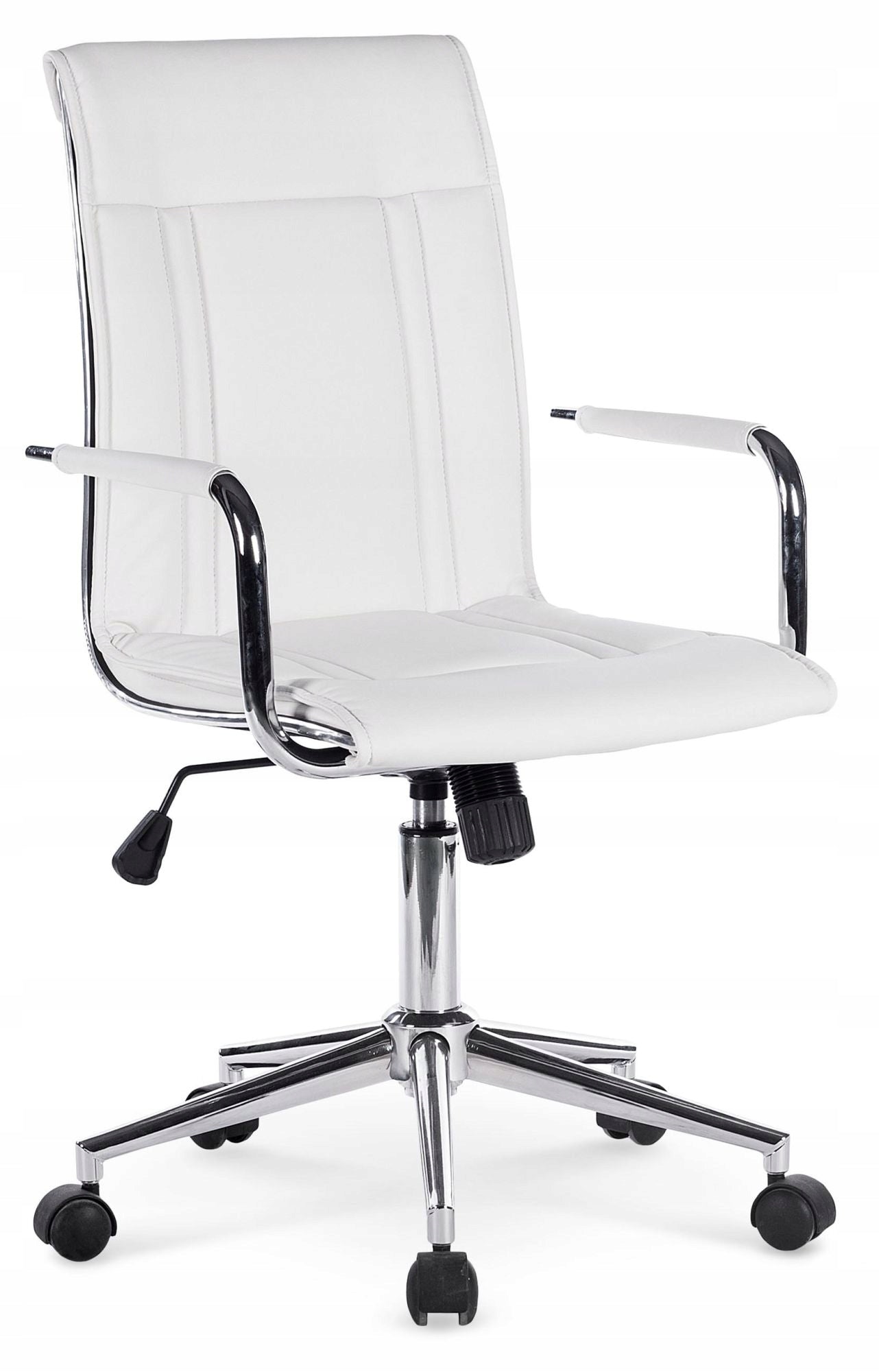 Office swivel chair Faux leather white up to 100 kg Ivy