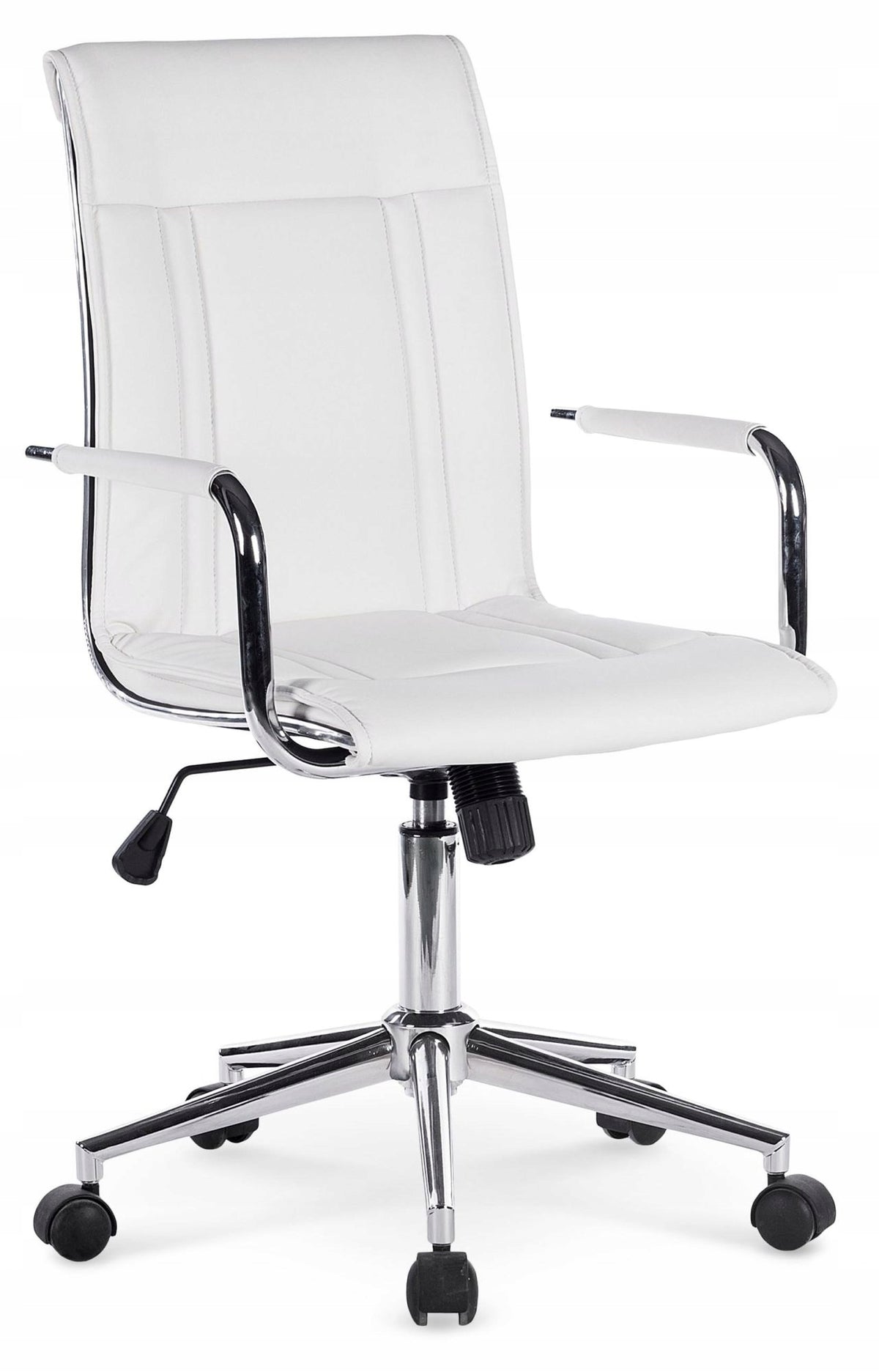 Office swivel chair Faux leather white up to 100 kg Ivy