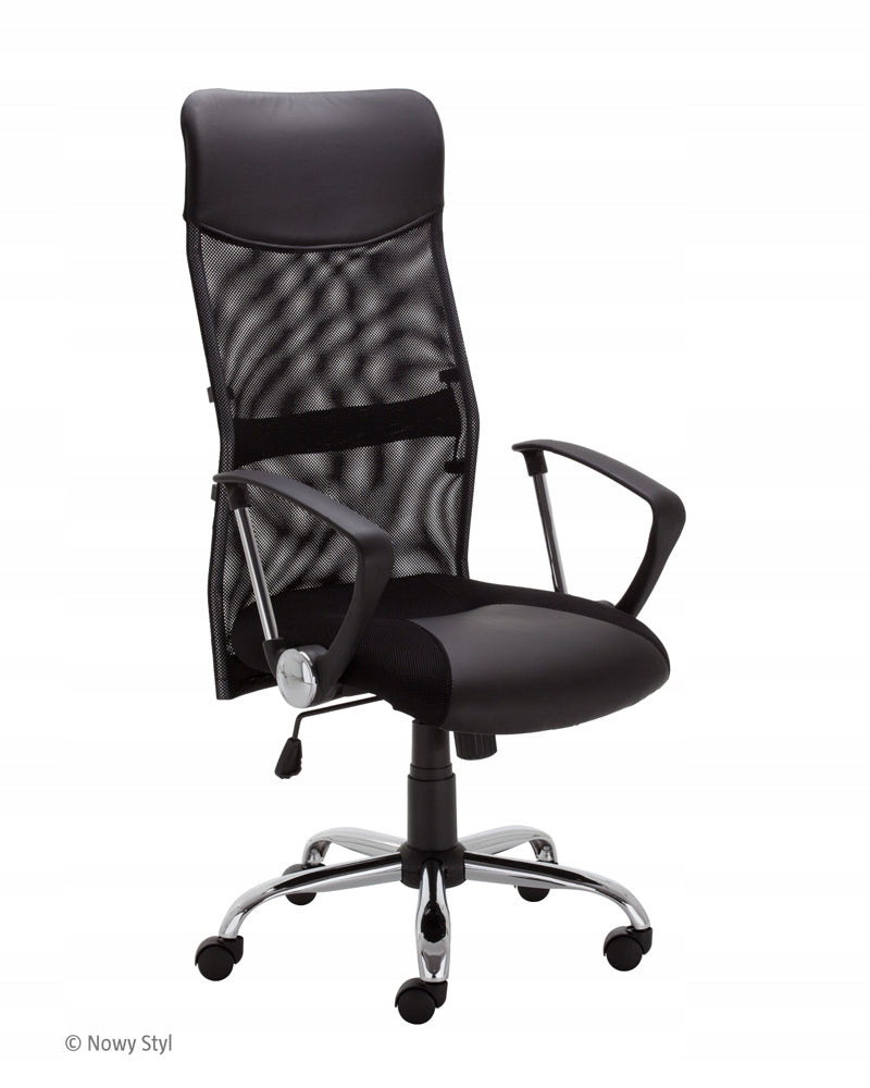Office swivel chair HIT black mesh Nowy Styl