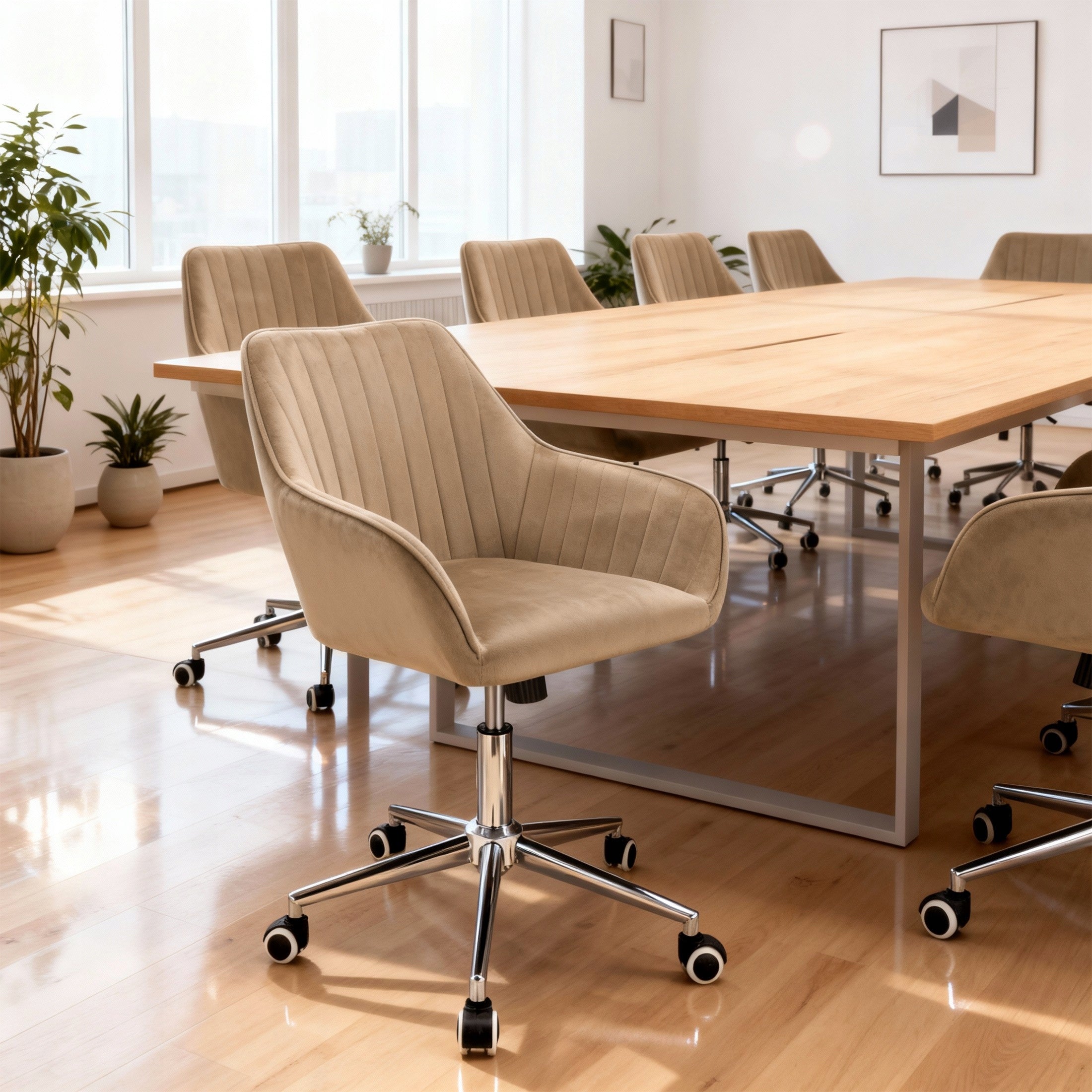 Office swivel chair Jumi Corum chair for office armchair Beige 1pcs Brand Jumi