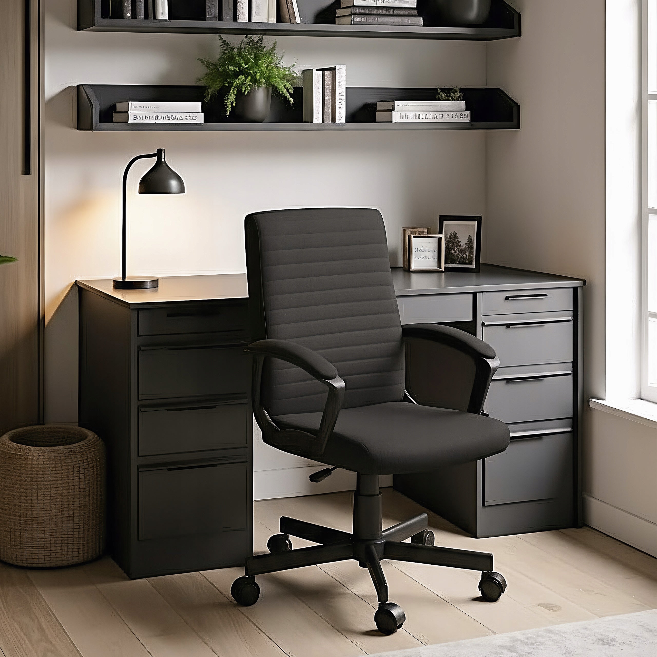 Office swivel chair MARK ADLER black adjustable ergonomic up to 130 kg Brand Markadler