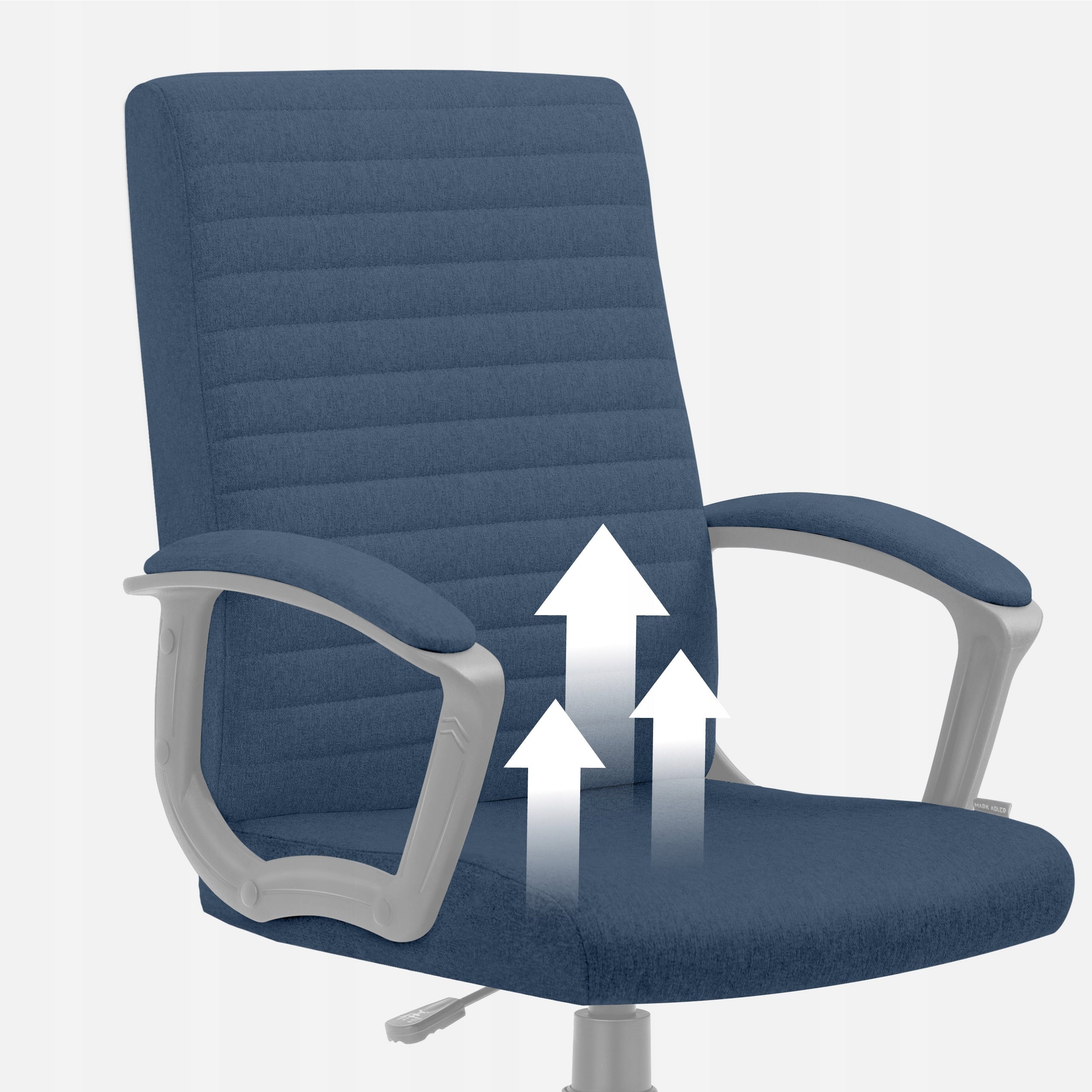Office swivel chair MARK ADLER black adjustable ergonomic up to 130 kg Furniture depth 59 cm