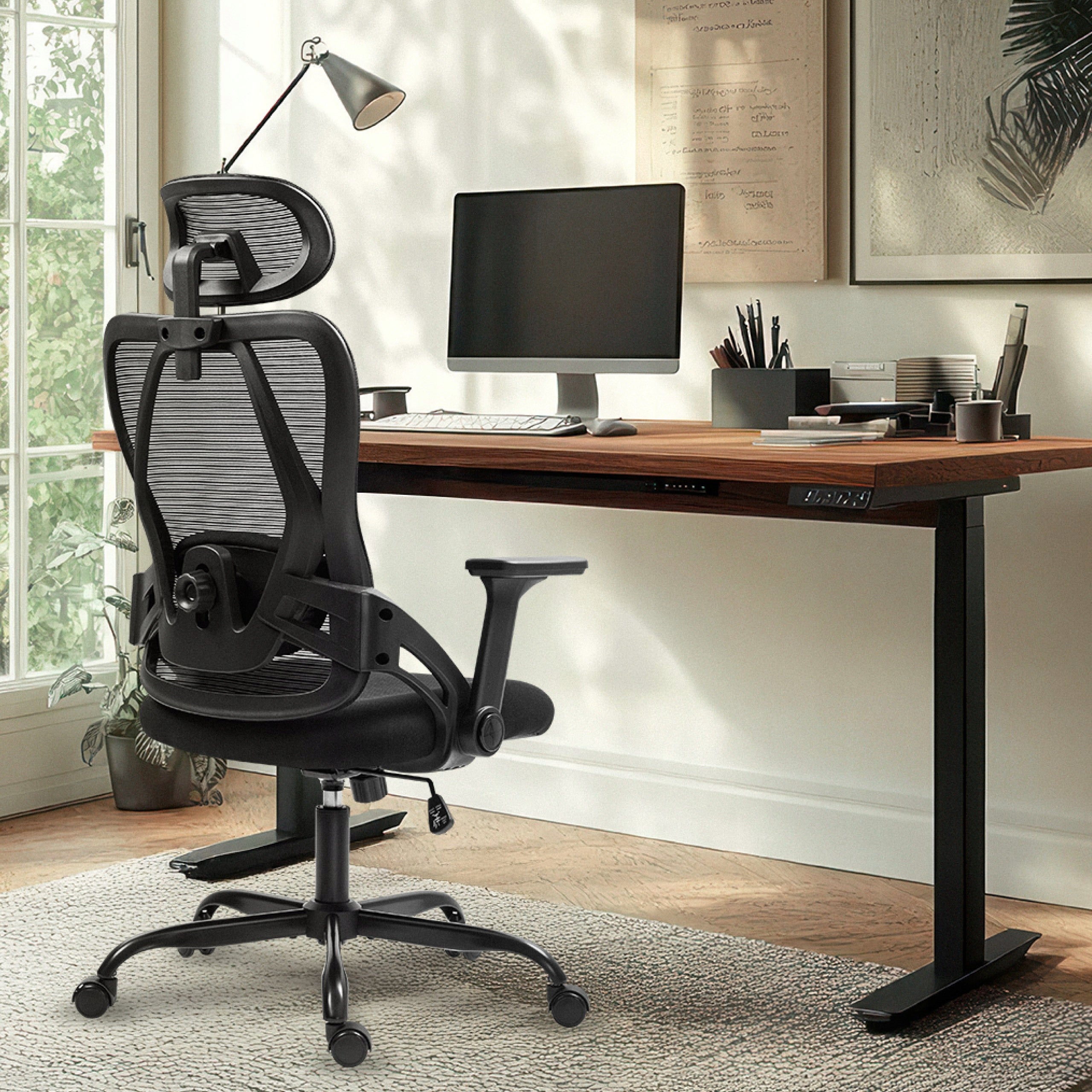 Office swivel chair MARK ADLER black ergonomic adjustable for desk Packaging status original
