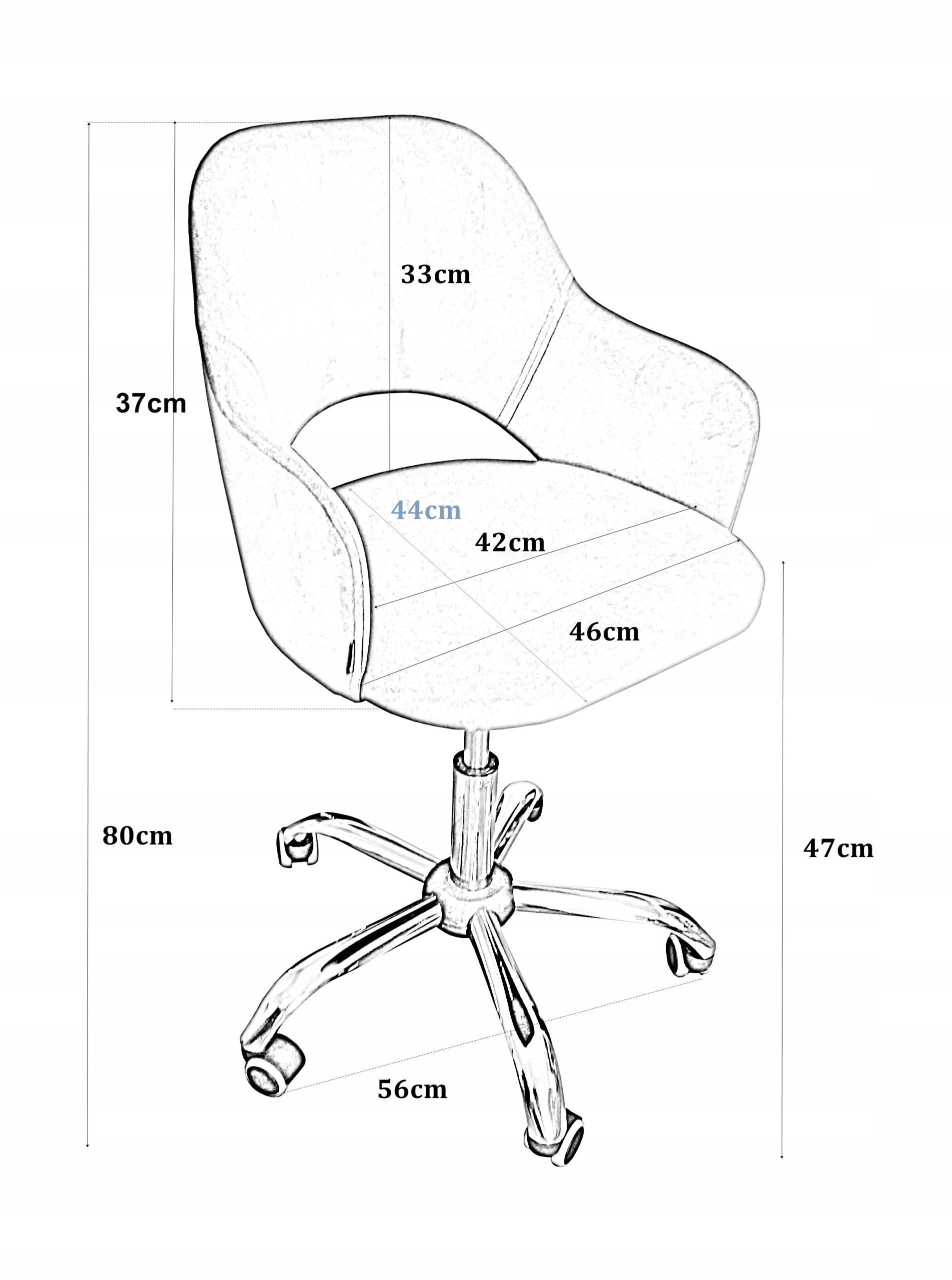 Office swivel chair Milano MG20 turquoise Manufacturer code MG20